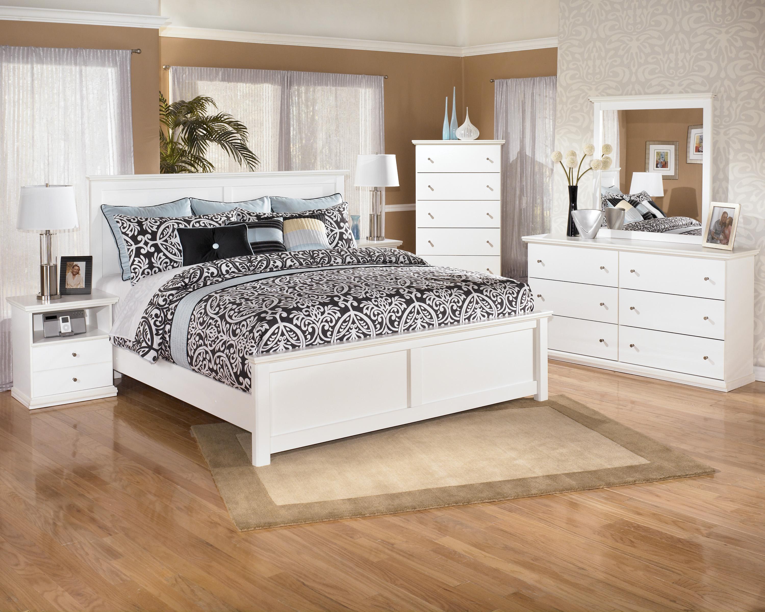 Signature Design by Ashley Bostwick Shoals B13958+56+97 King Panel Bed Becker Furniture World